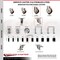 Service Caster 4 Inch 316SS Maroon Polyurethane Swivel 1-1/4 Inch Expanding Stem Caster Set SCC SCC-SS316EX20S414-PPUB-MRN-114-4 - alternate 3